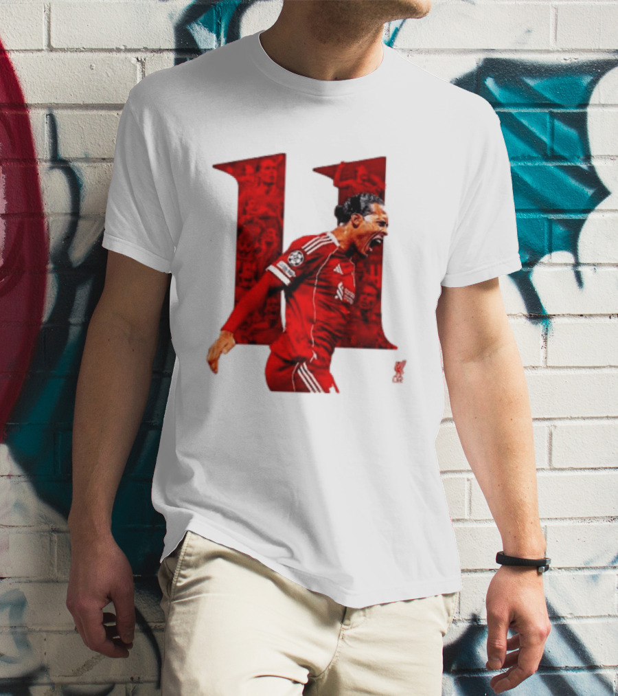 Virgil Van Dijk Liverpool Fifpro World 11 Champions League Star T-Shirt