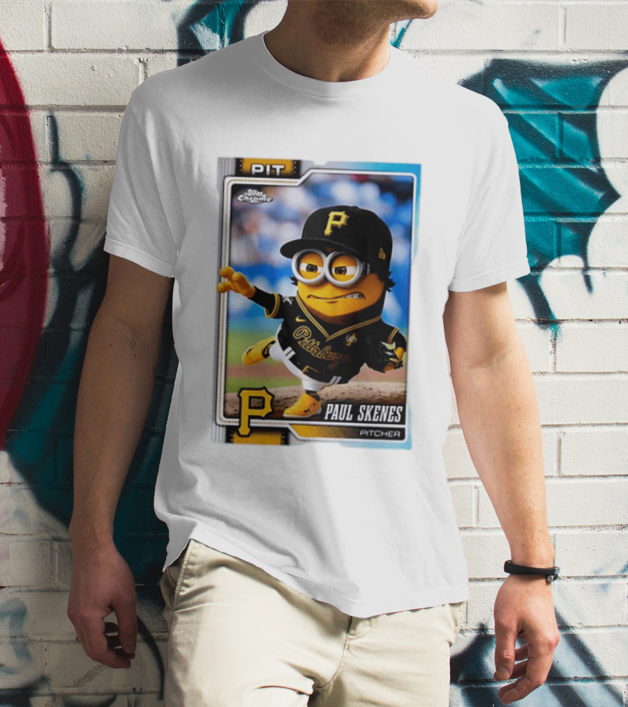 Paul Skenes Pittsburgh Pirates Minion Pitcher Topps Chrome Card PIT T-Shirt