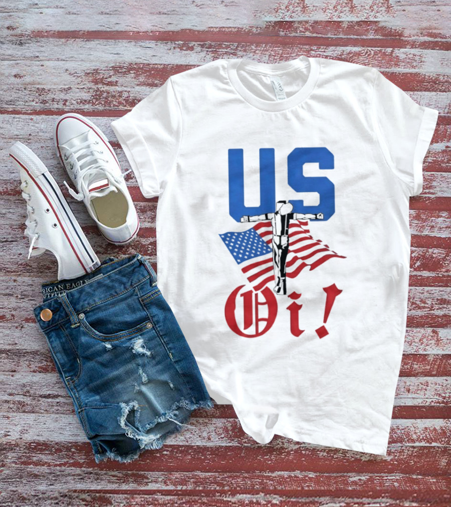 US Oi American Flag Punk Rock Skinhead Culture T-Shirt