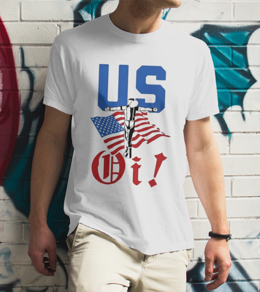 US Oi American Flag Punk Rock Skinhead Culture T-Shirt