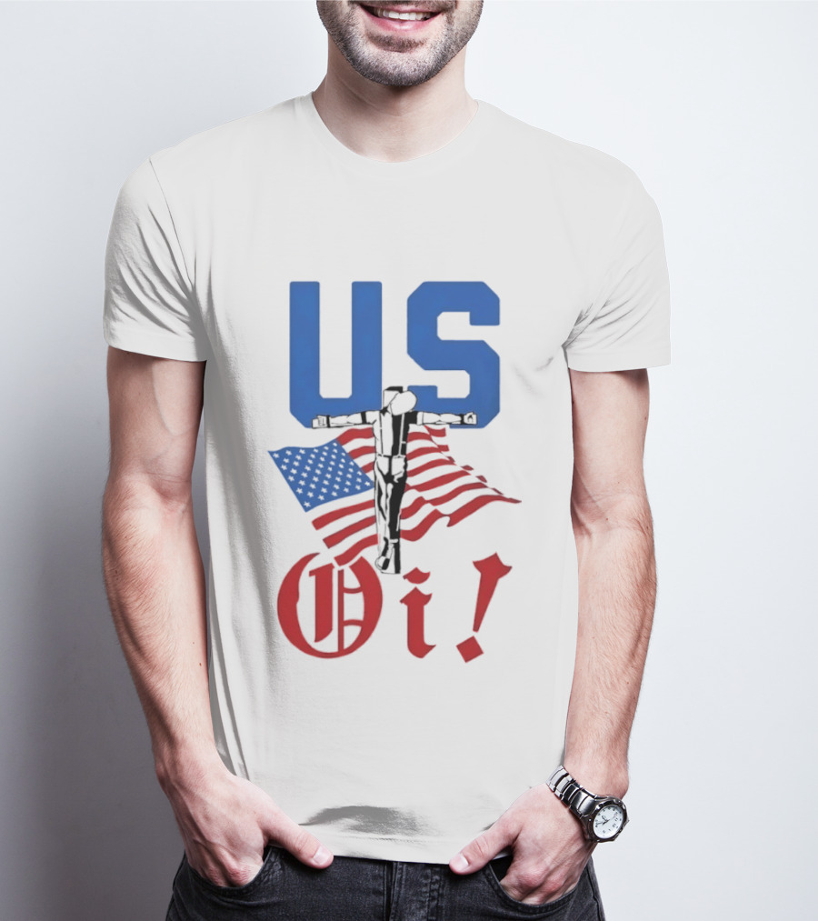US Oi American Flag Punk Rock Skinhead Culture T-Shirt