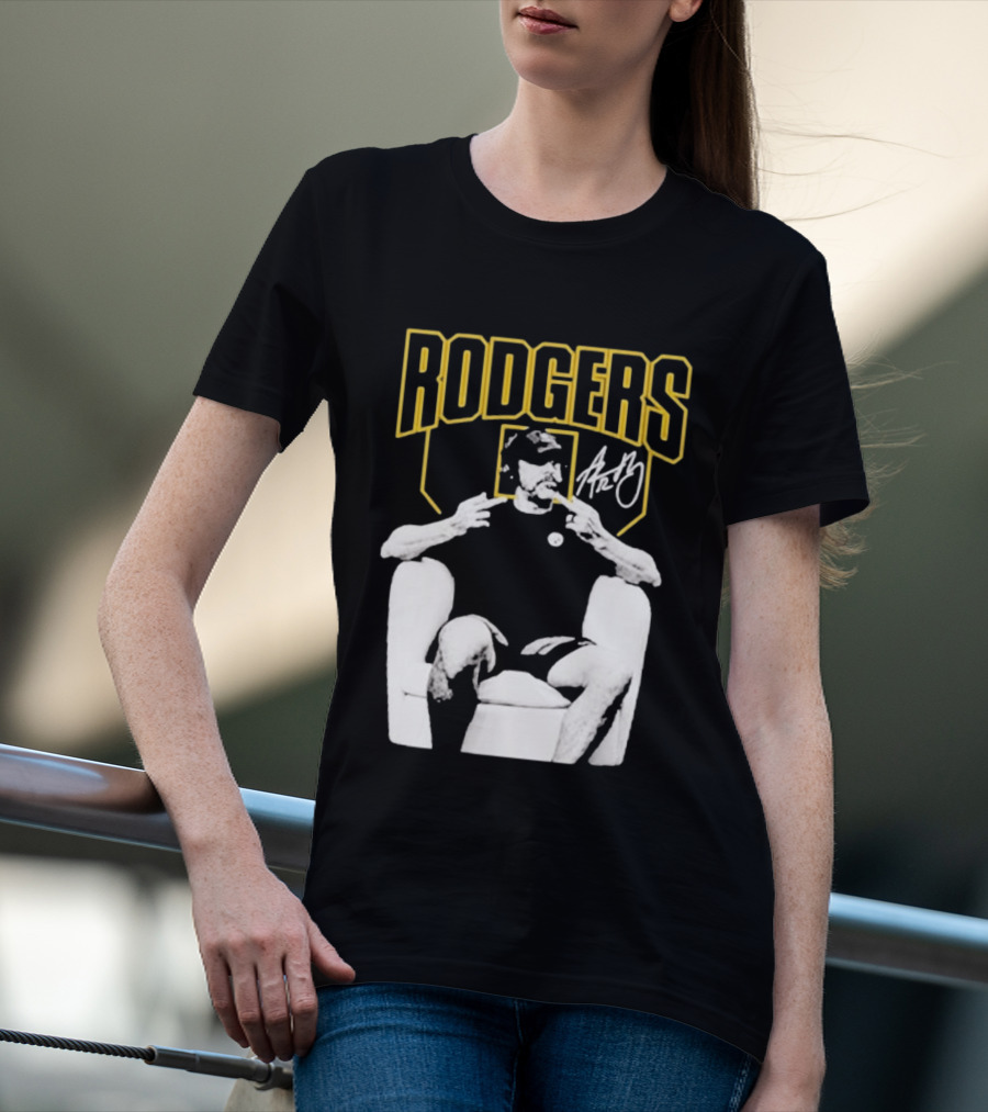 Rodgers Absolute Coward Double Middle Finger Pittsburgh Steelers T-Shirt
