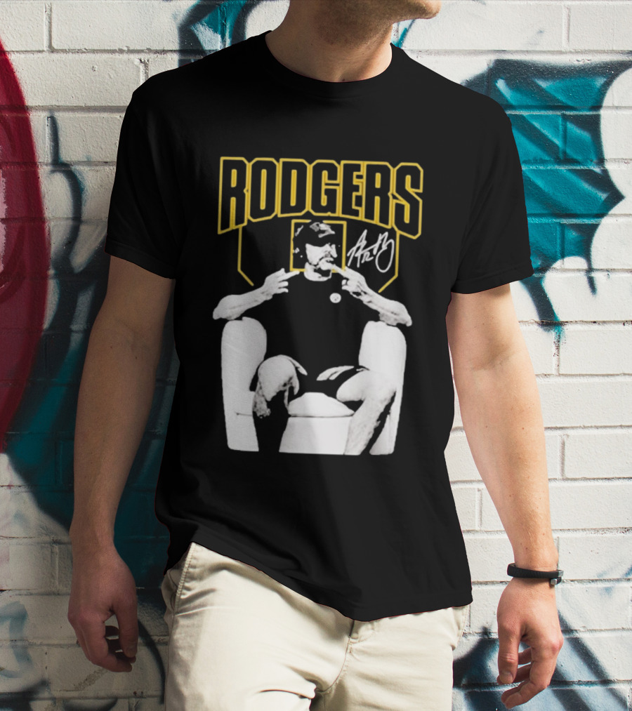 Rodgers Absolute Coward Double Middle Finger Pittsburgh Steelers T-Shirt