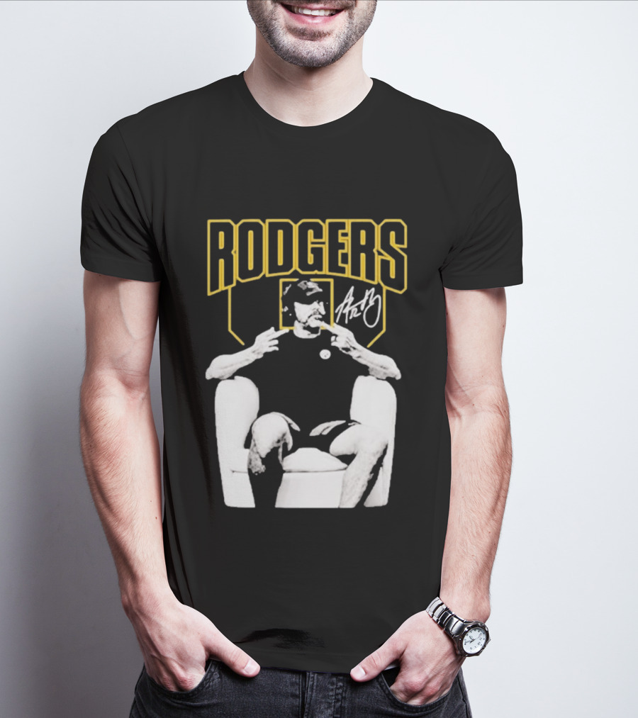 Rodgers Absolute Coward Double Middle Finger Pittsburgh Steelers T-Shirt
