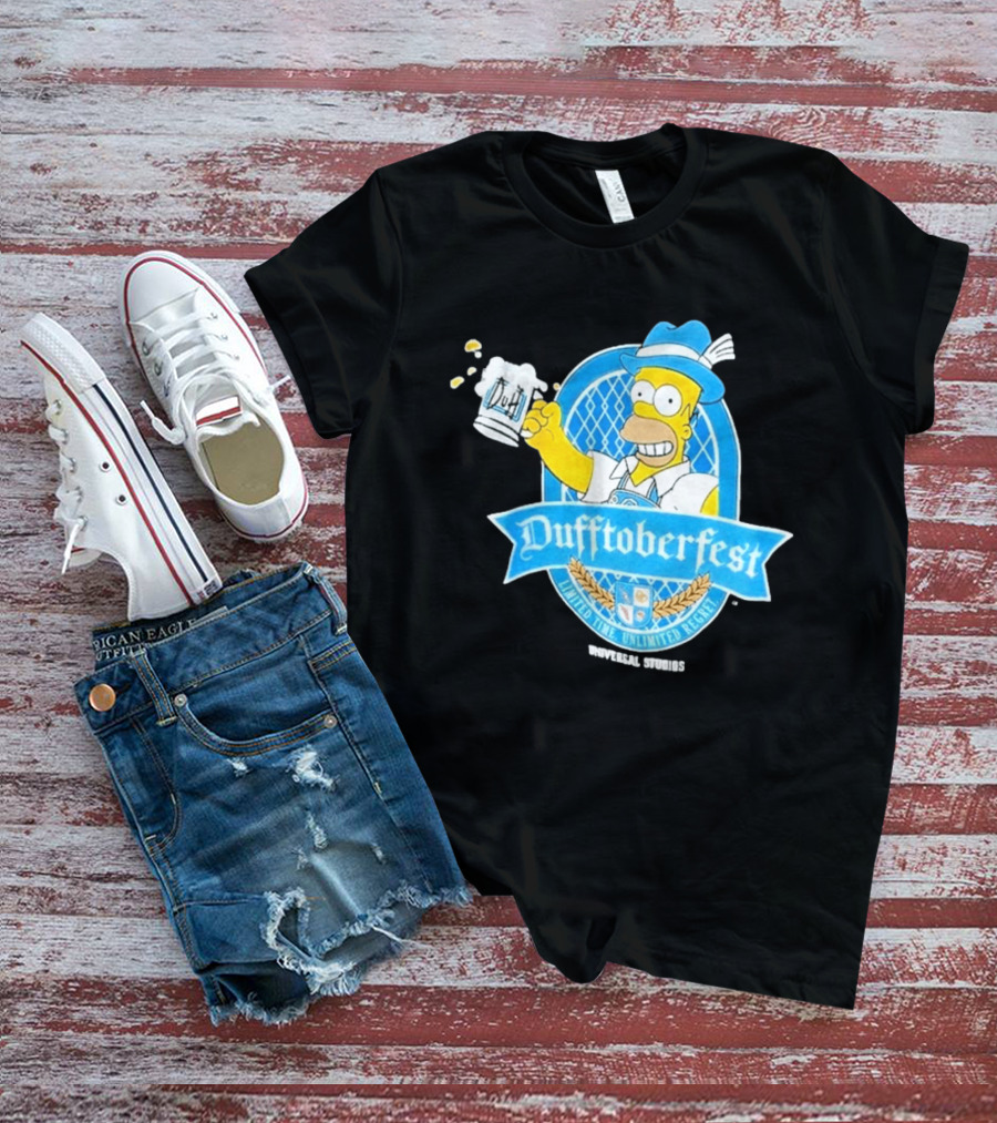 Simpsons Homer Dufftoberfest Universal Studios Unlimited Time Unlimited Regret T-Shirt