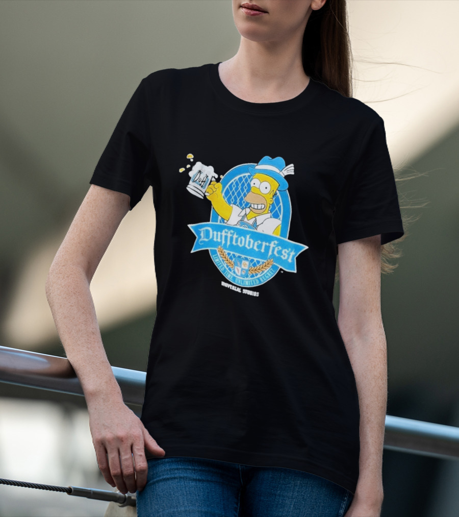 Simpsons Homer Dufftoberfest Universal Studios Unlimited Time Unlimited Regret T-Shirt