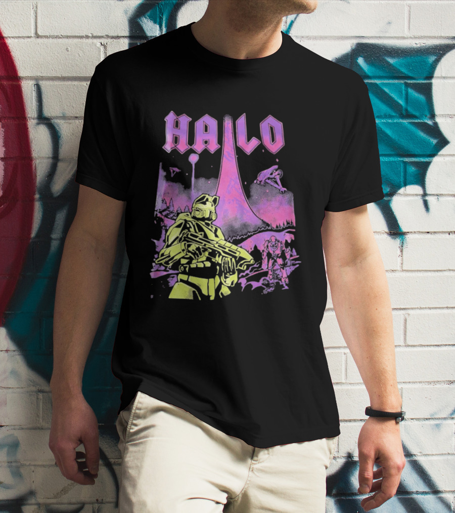 Halo Master Chief Retro Gaming Xbox T-Shirt