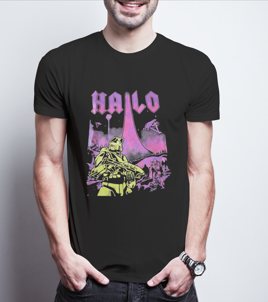 Halo Master Chief Retro Gaming Xbox T-Shirt