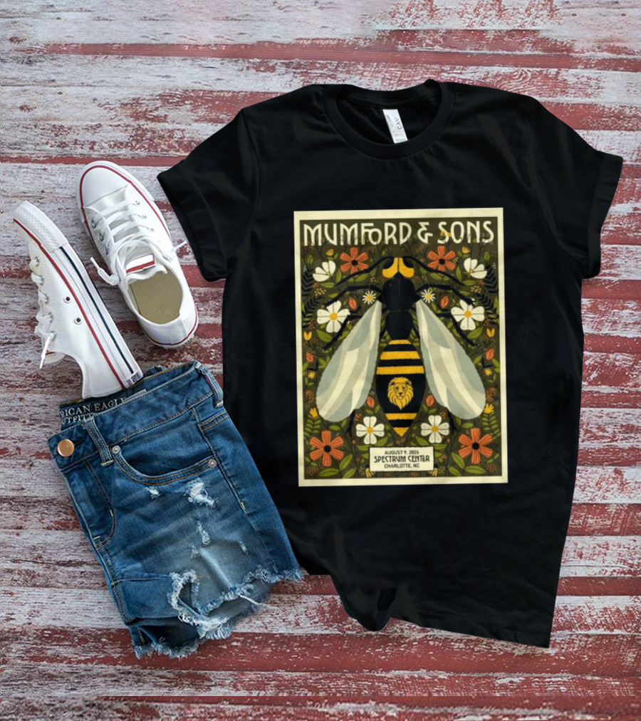 Mumford And Sons Event August 9 2026 Spectrum Center Charlotte NC T-Shirt