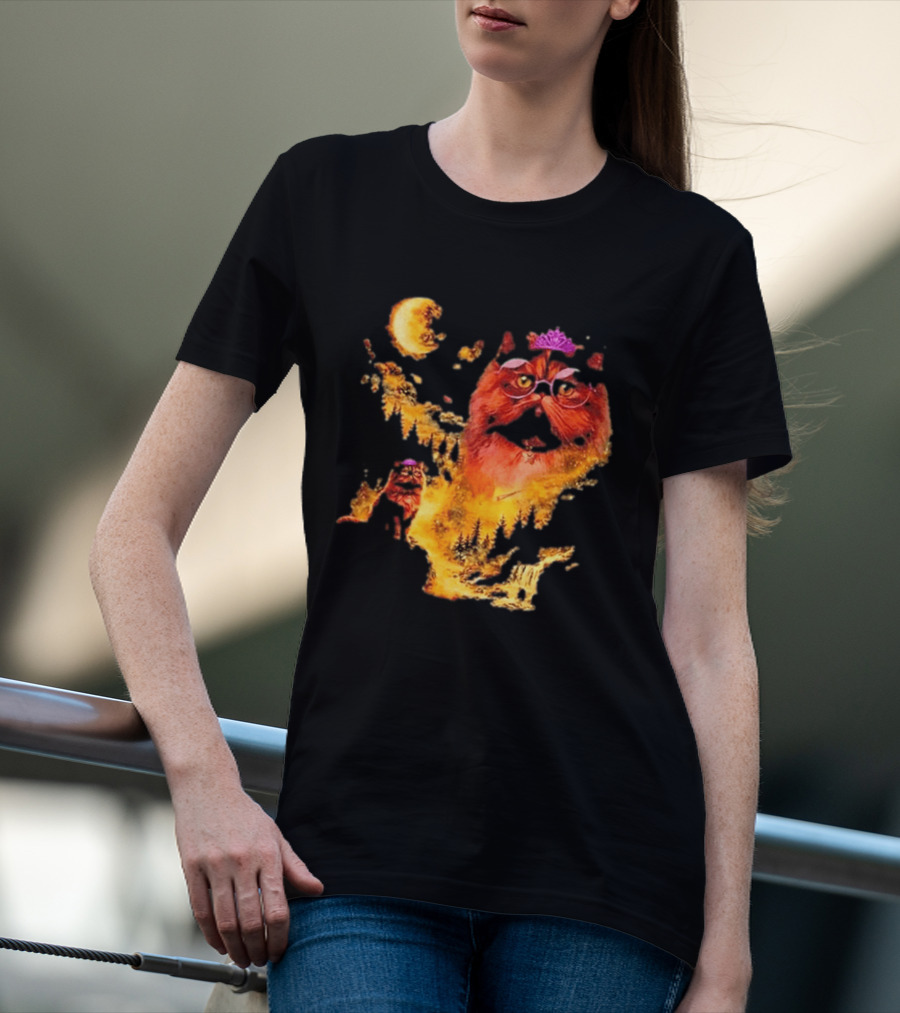 Princess Donut Cat Lover Moon Fantasy T-Shirt