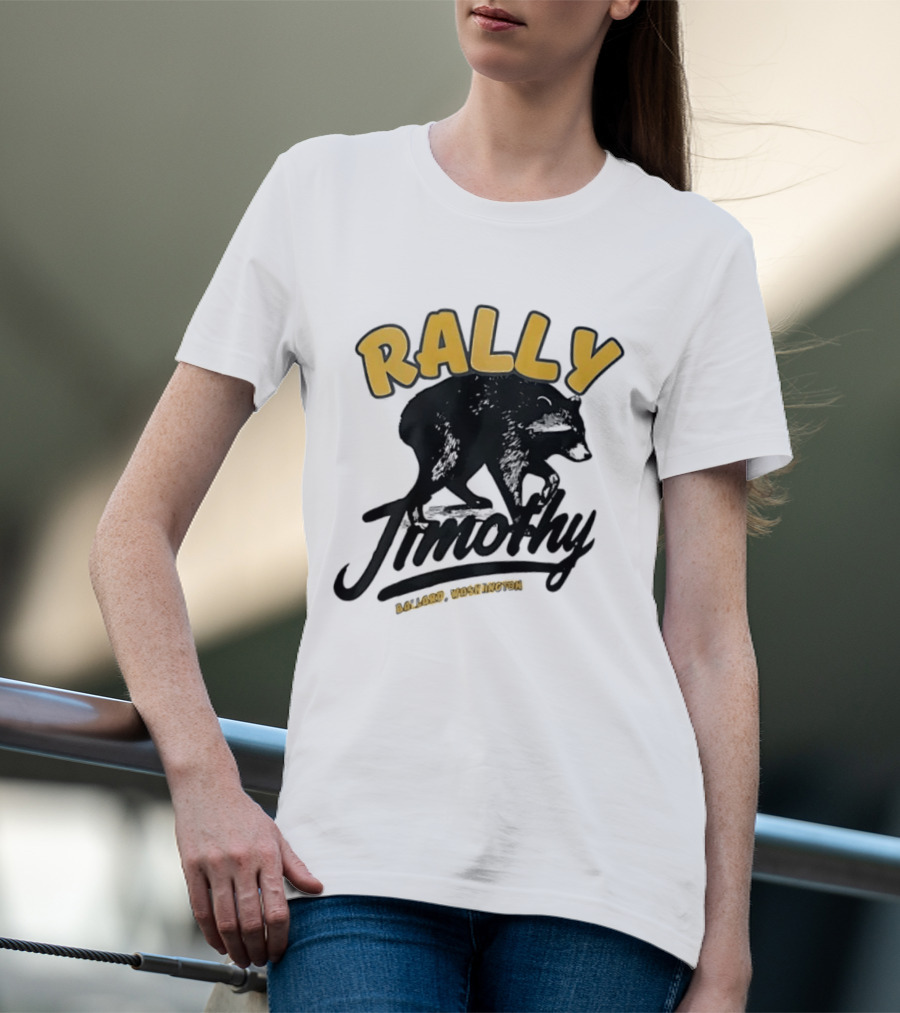 Rally Timothy Ballard Washington Black Raccoon T-Shirt