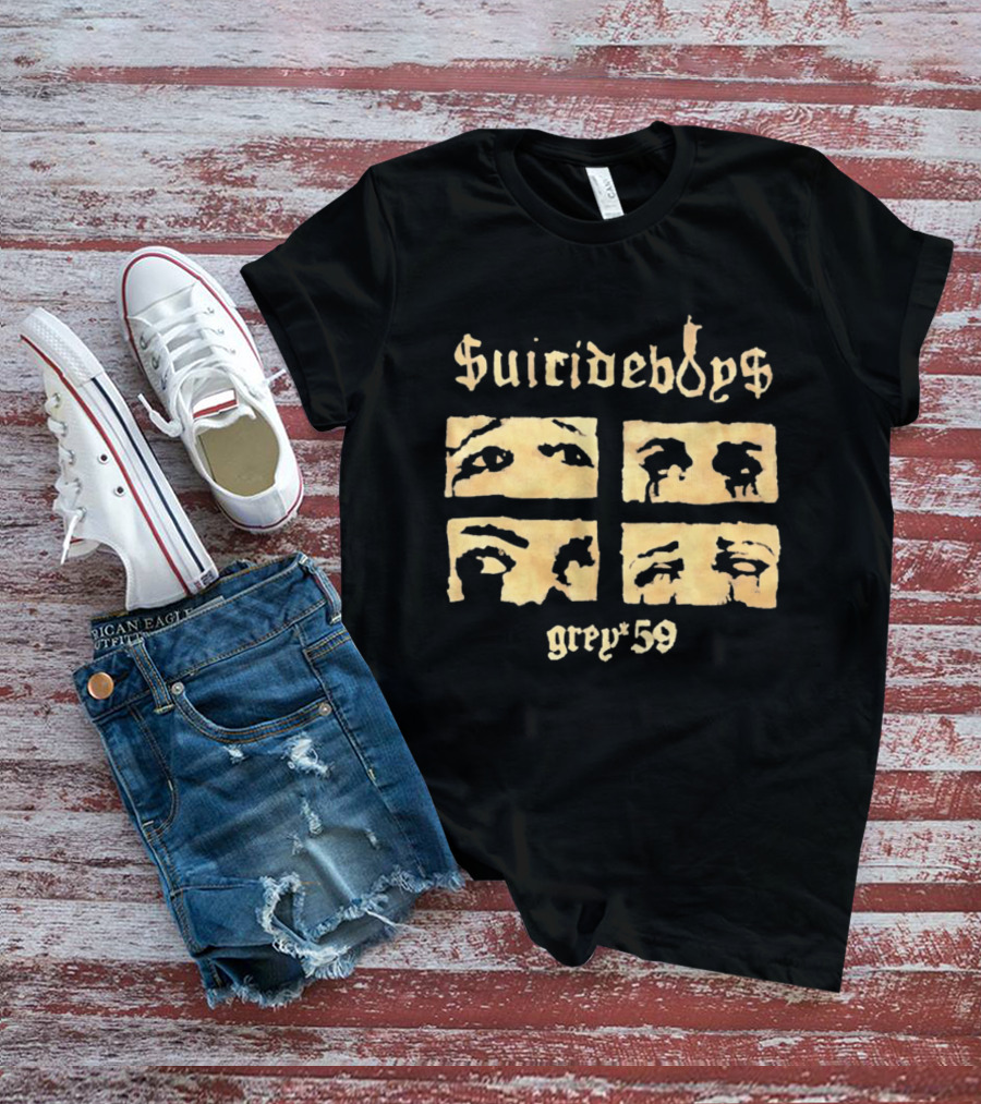 Suicideboys Grey 59 Distressed Eyebrow T-Shirt