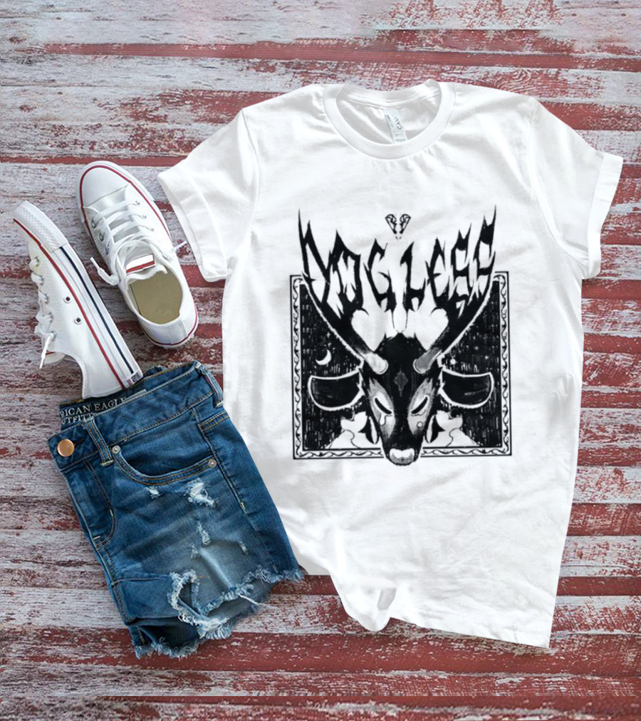 Dog Legs Gothic Skull Artwork Ward Them Off Alternative Rock T-Shirt