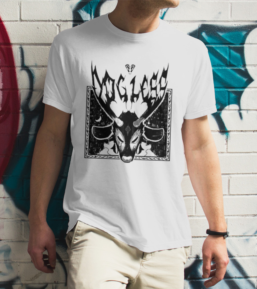 Dog Legs Gothic Skull Artwork Ward Them Off Alternative Rock T-Shirt