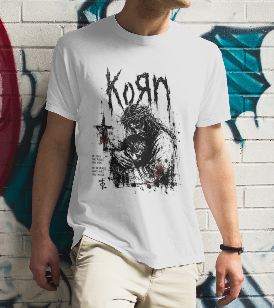 Korn Jesus Falling Apart I Found Him Jesus Put Me Together T-Shirt