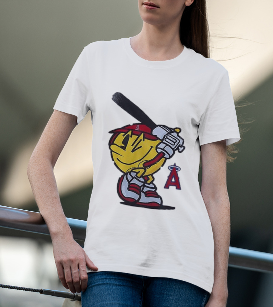 Los Angeles Angels Pacman Baseball T-Shirt