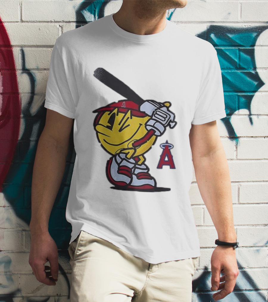 Los Angeles Angels Pacman Baseball T-Shirt