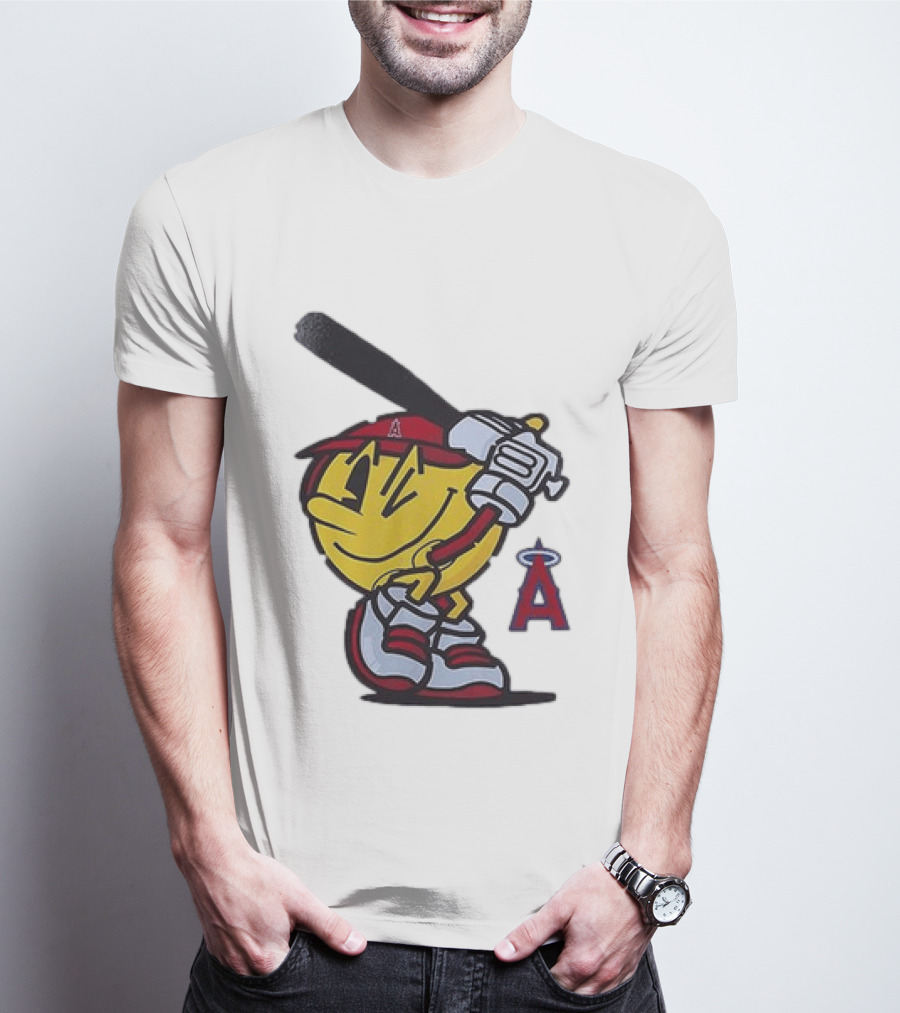 Los Angeles Angels Pacman Baseball T-Shirt