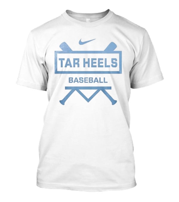 North Carolina Tar Heels Baseball Nike Logo Let's Go T-Shirt