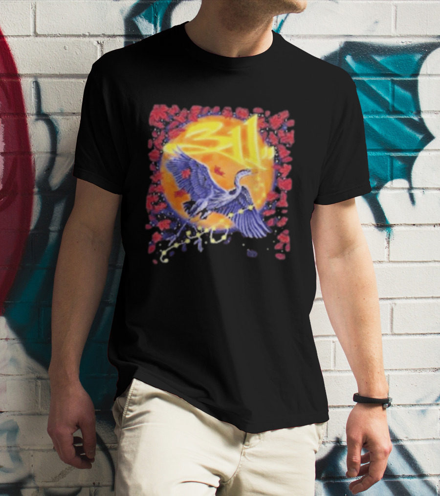 311 Band 2026 US Tour With Beach Weather Tunnel Vision Heron And Sun T-Shirt