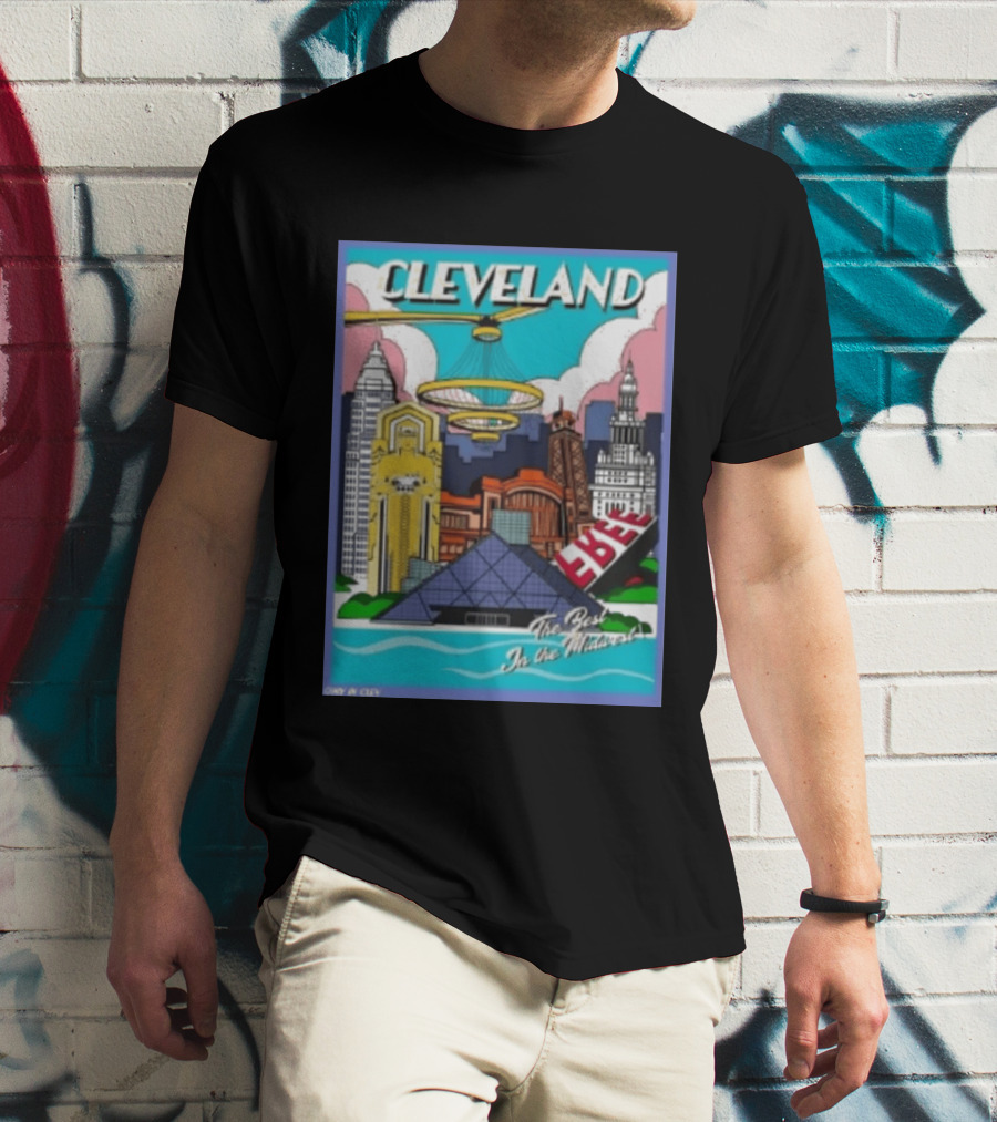 Cleveland The Best In The Midwest Only In City Skyline T-Shirt