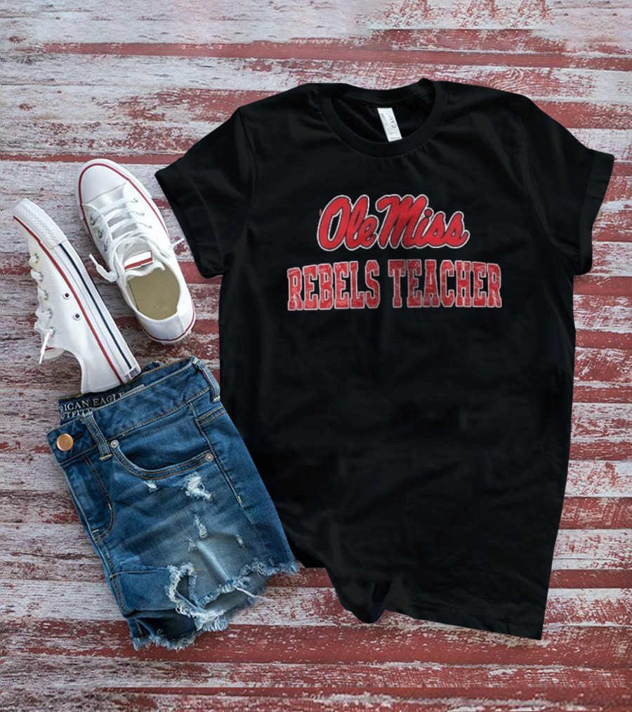 Ole Miss Rebels Teacher Football Fan T-Shirt