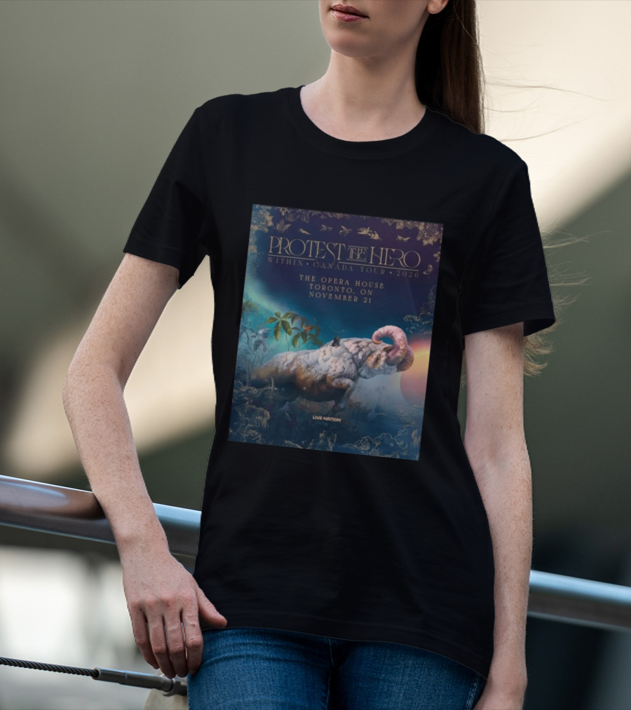 Protest The Hero Within Canada Tour 2026 Opera House Toronto November 21 Live Nation T-Shirt