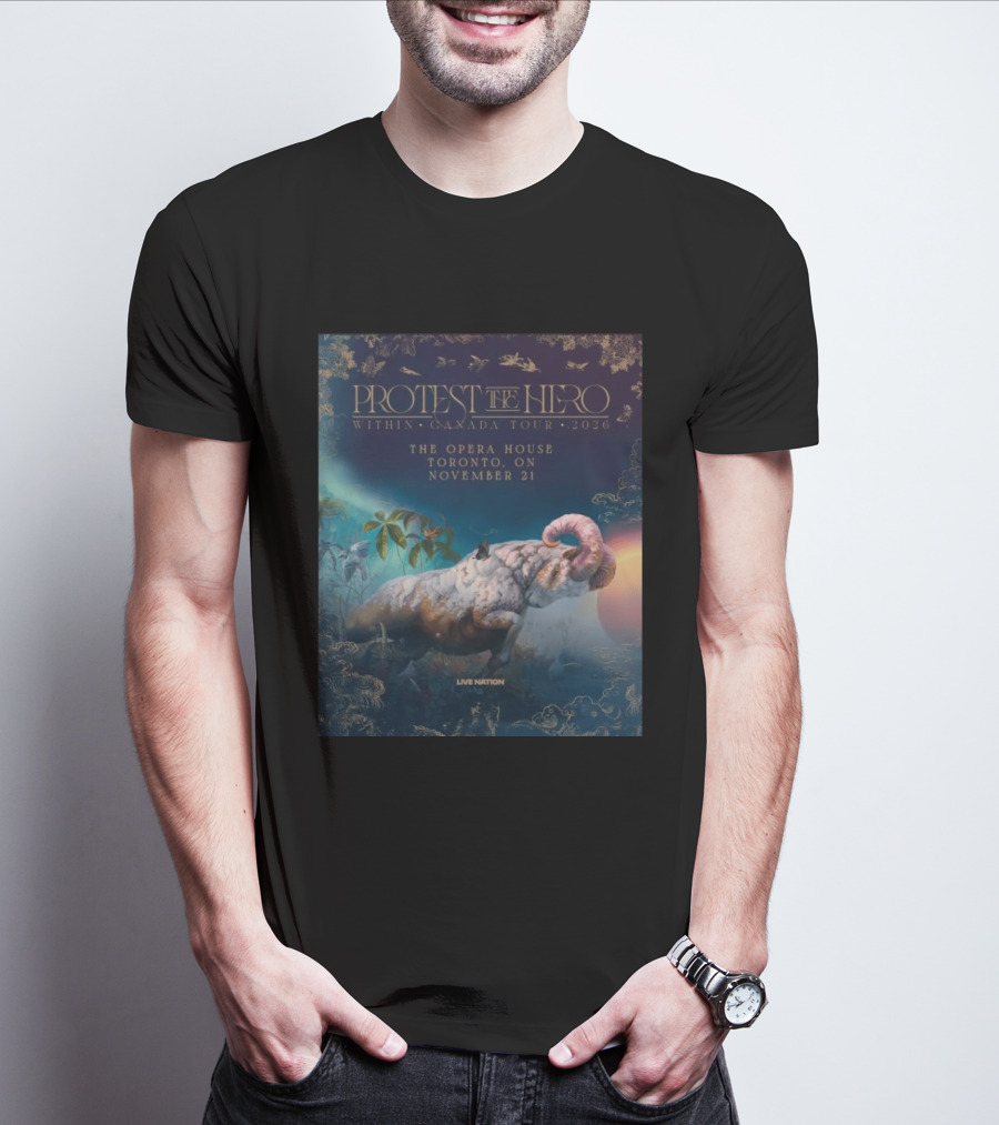 Protest The Hero Within Canada Tour 2026 Opera House Toronto November 21 Live Nation T-Shirt