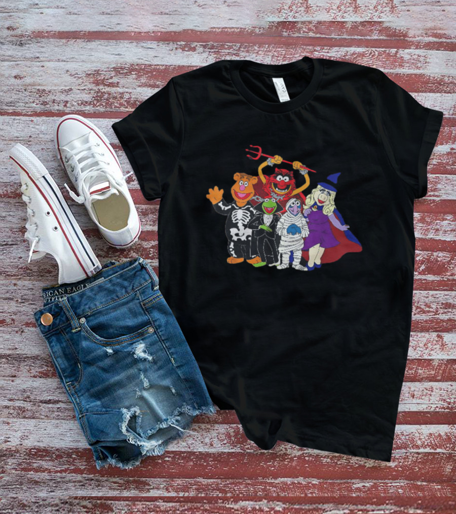 Fozzie Bear Kermit Animal Gonzo Miss Piggy The Muppets Halloween Costumes T-Shirt