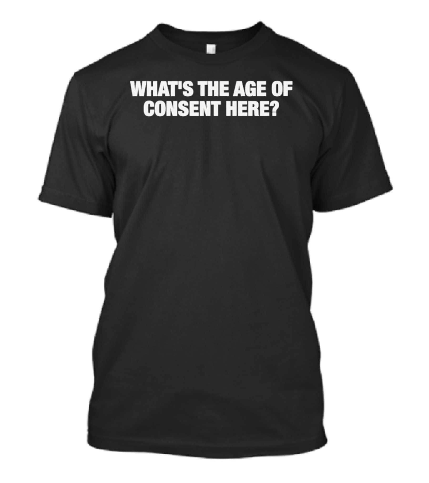 What's The Age Of Consent Here Question T-Shirt