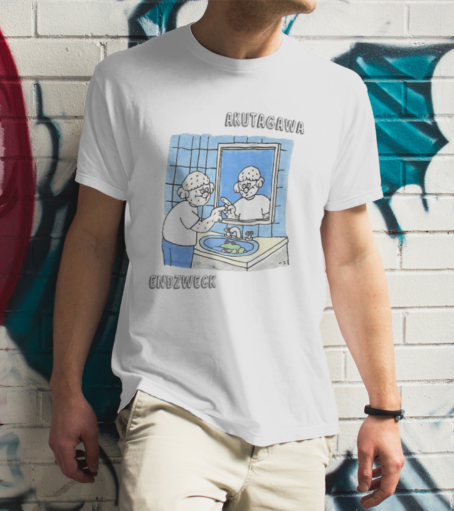 Akutagawa Endzweck Cartoon Mirror Reflection With Frog T-Shirt