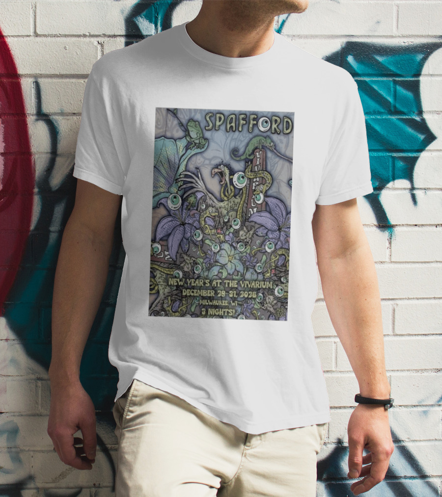 Spafford New Year’s At The Vivarium December 29 31 2026 Milwaukee WI 3 Nights T-Shirt