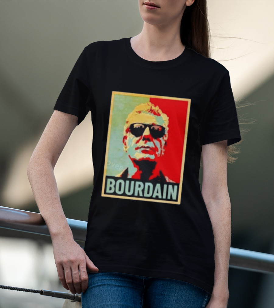 Bourdain Hope Iconic Style Image T-Shirt