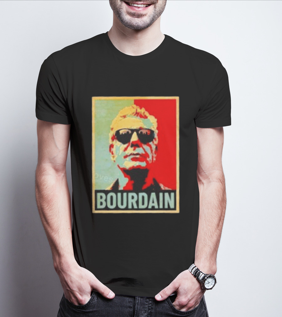 Bourdain Hope Iconic Style Image T-Shirt
