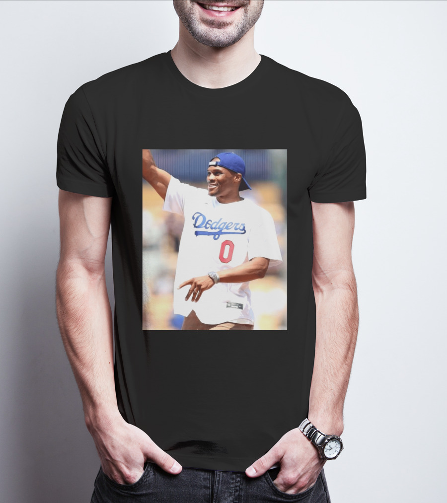 Russell Westbrook Dodgers 0 Jersey Celebration T-Shirt