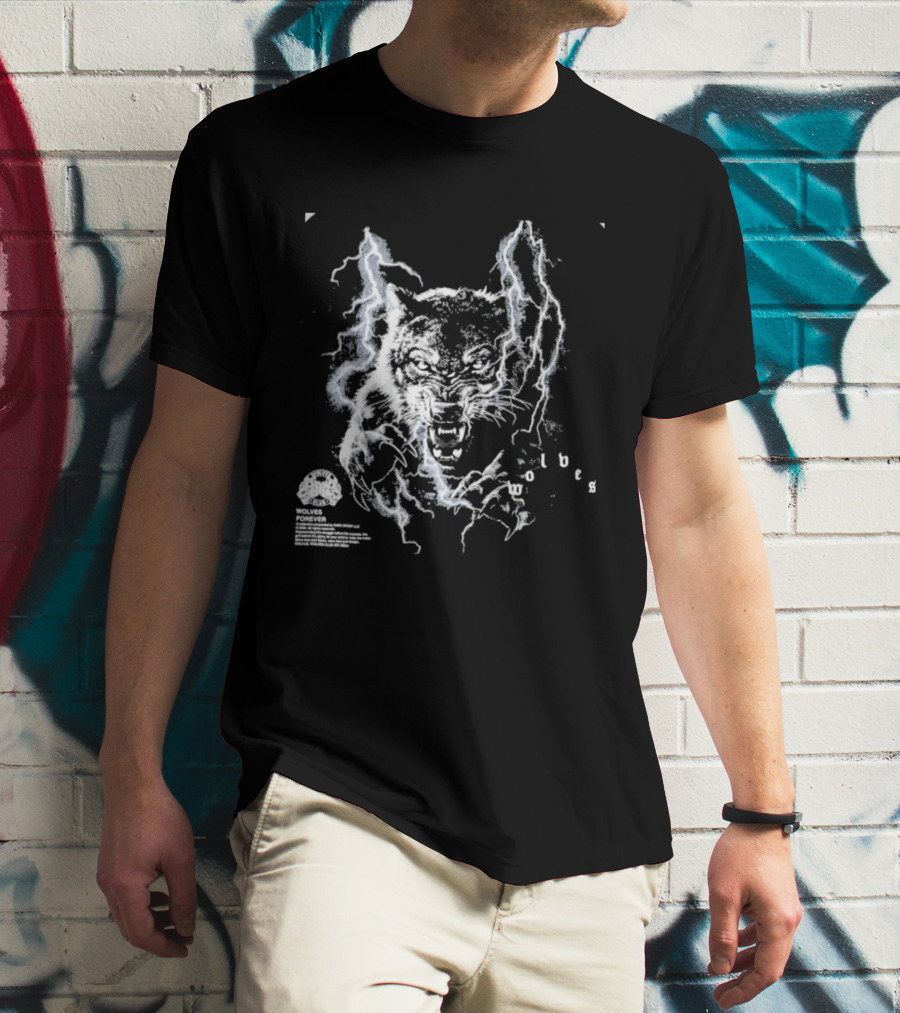 Darcsport Wolves Club Electric Lightning Wolf T-Shirt