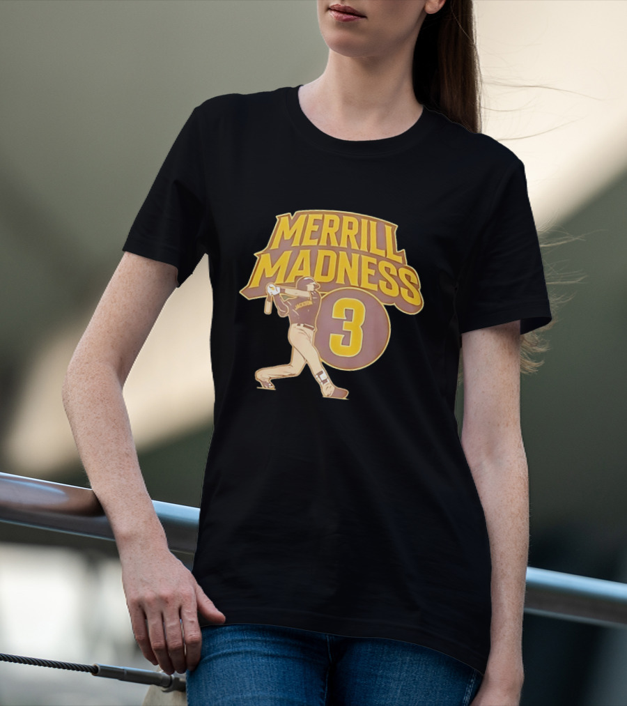 Merrill Madness 3 Jackson San Diego Padres T-Shirt