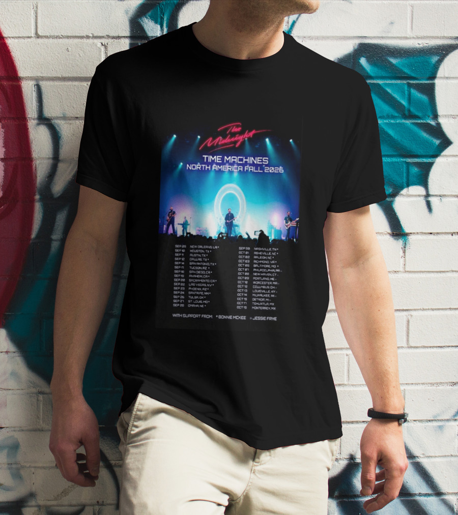 The Midnight Time Machines Tour North America Fall 2026 T-Shirt