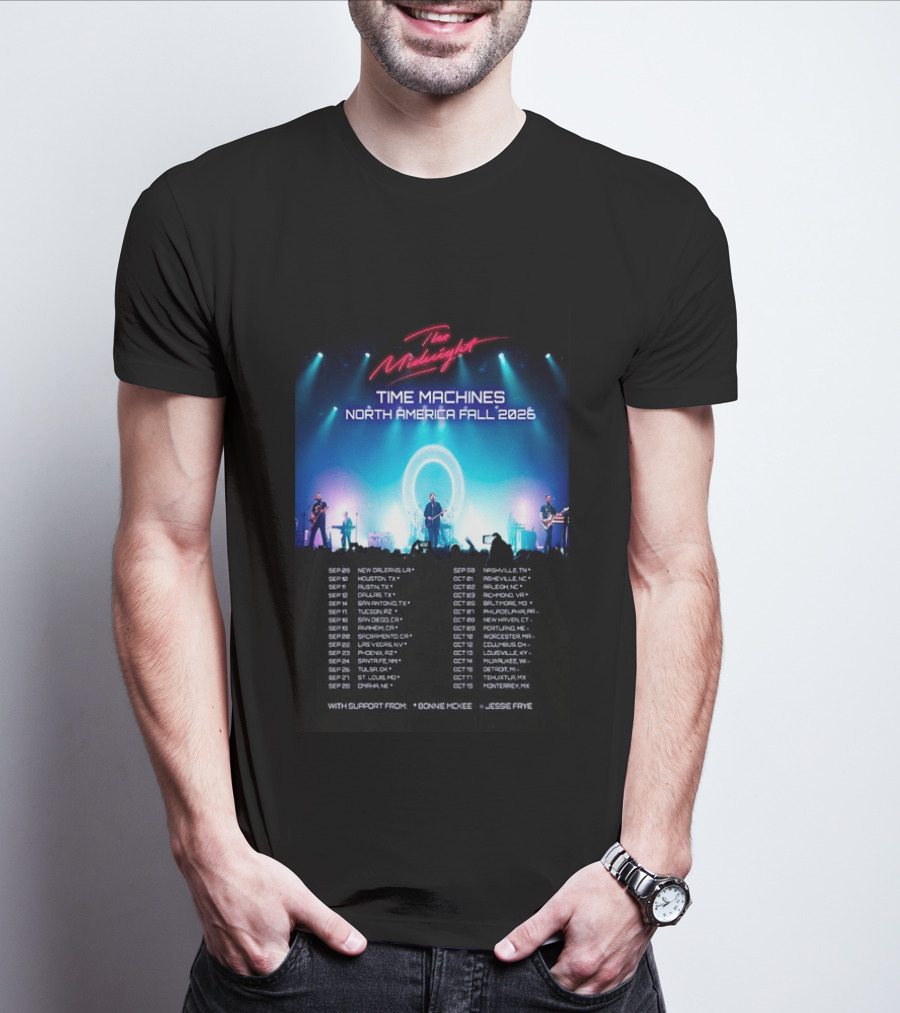 The Midnight Time Machines Tour North America Fall 2026 T-Shirt