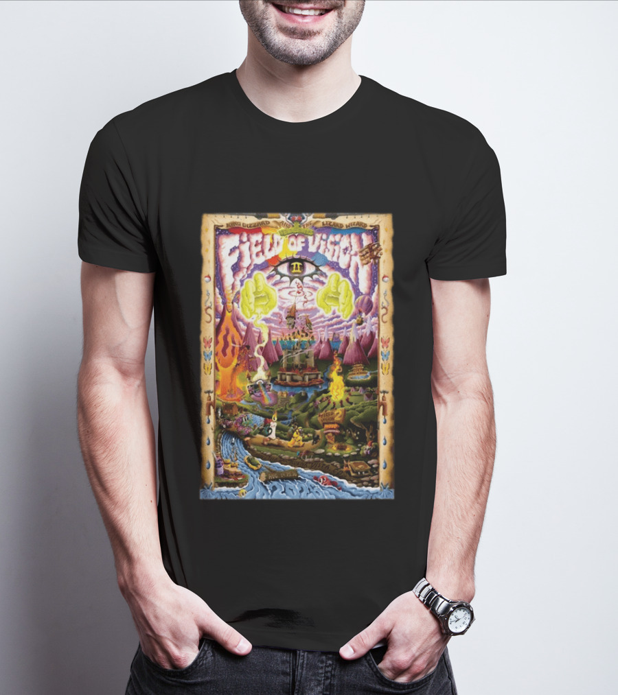 King Gizzard And The Lizard Wizard Field Of Vision II Meadow Creek Buena Vista CO Aug 14 16 2026 T-Shirt