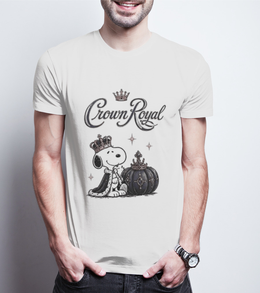 Peanuts Snoopy Crown Royal Boos Only With Crown And Royal T-Shirt