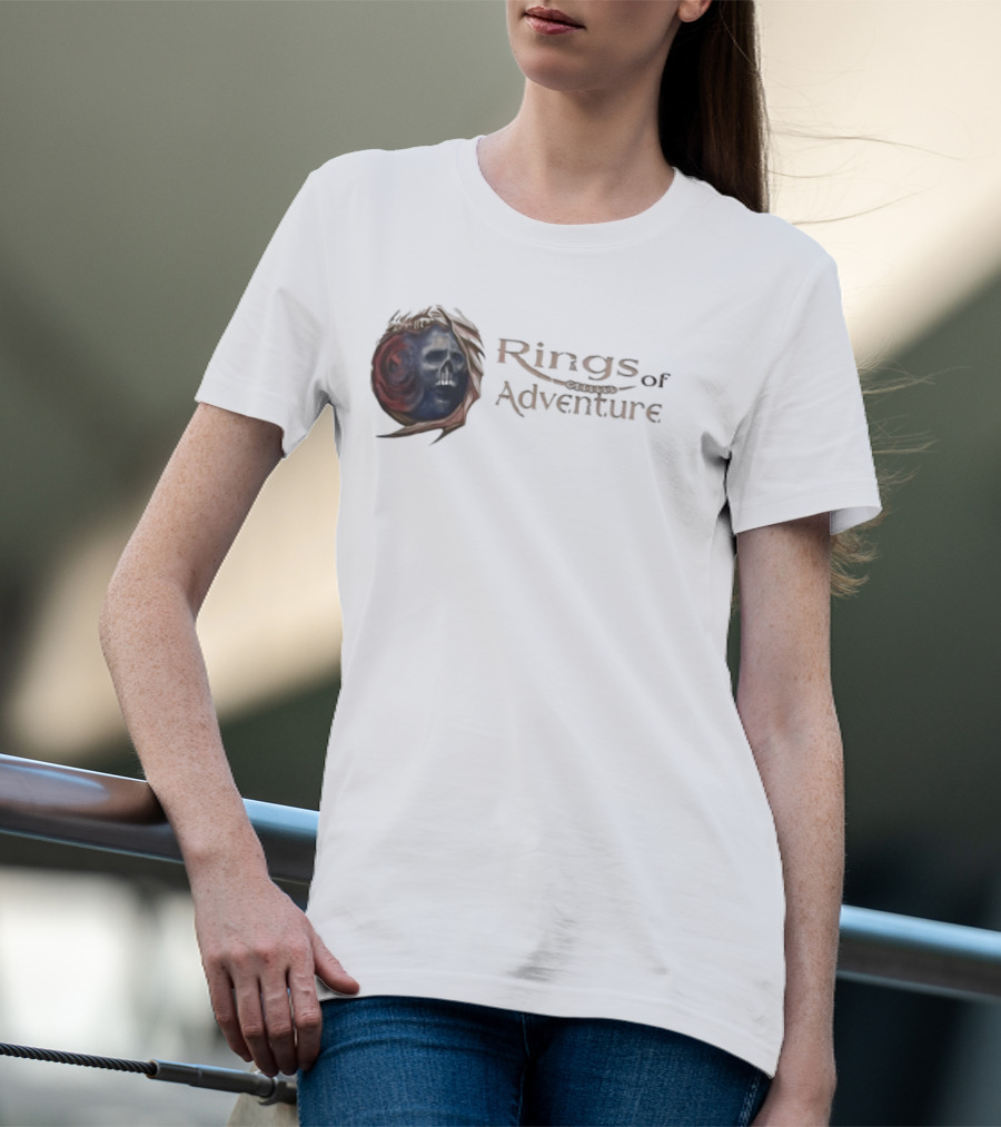 Rings Of Adventure Skull Fantasy T-Shirt