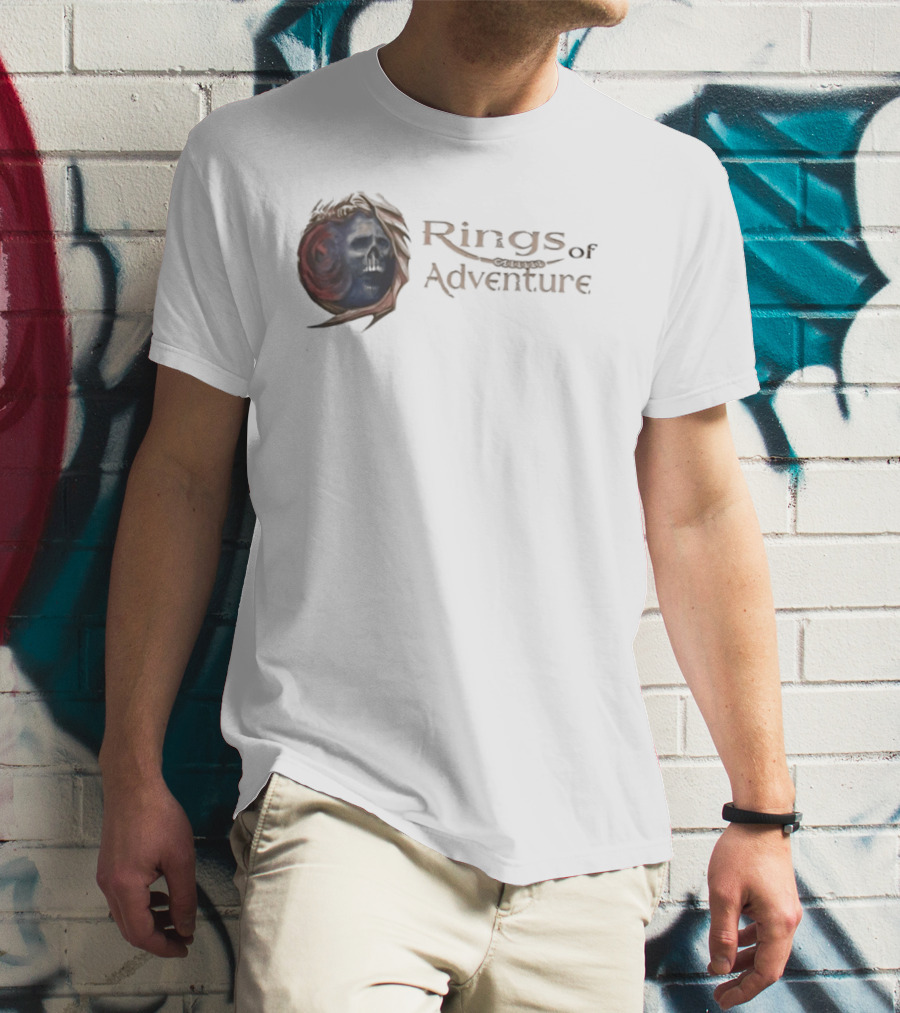 Rings Of Adventure Skull Fantasy T-Shirt
