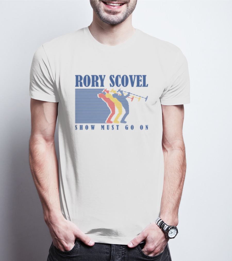 Rory Scovel Show Must Go On Colorful Trumpet Players T-Shirt