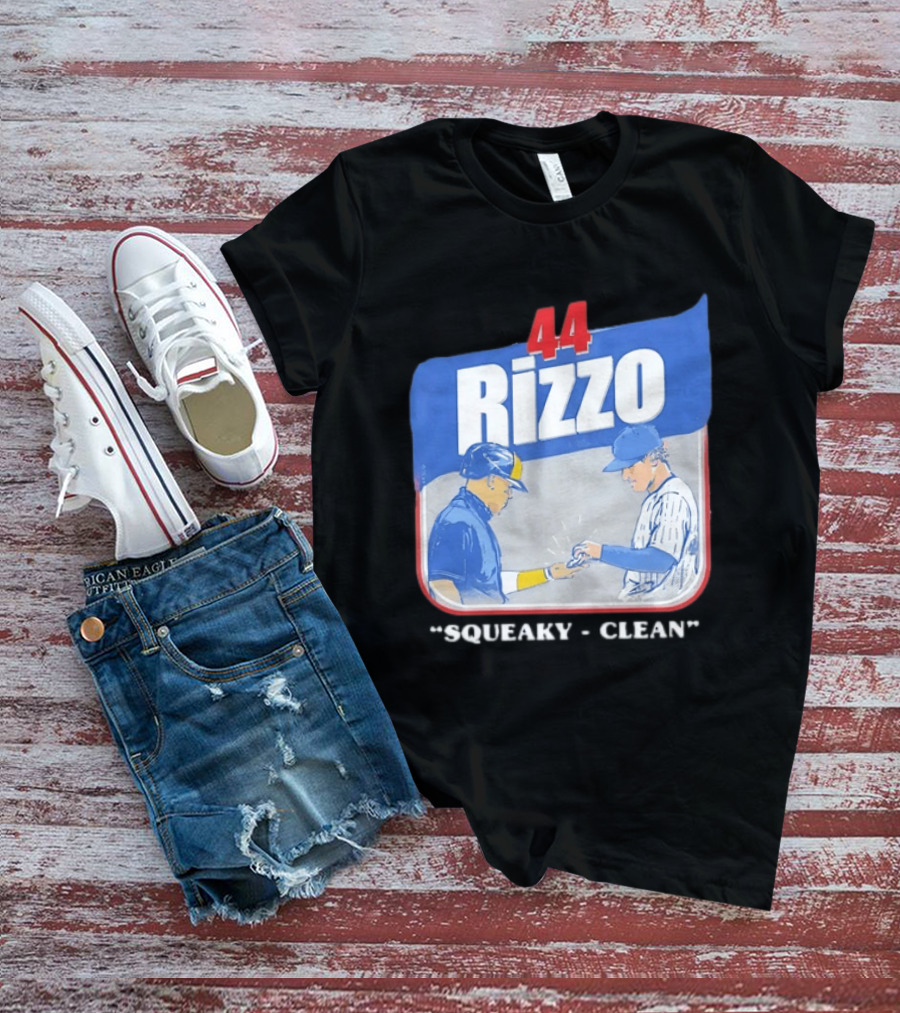 Anthony Rizzo 44 Squeaky Clean Baseball Exchange T-Shirt