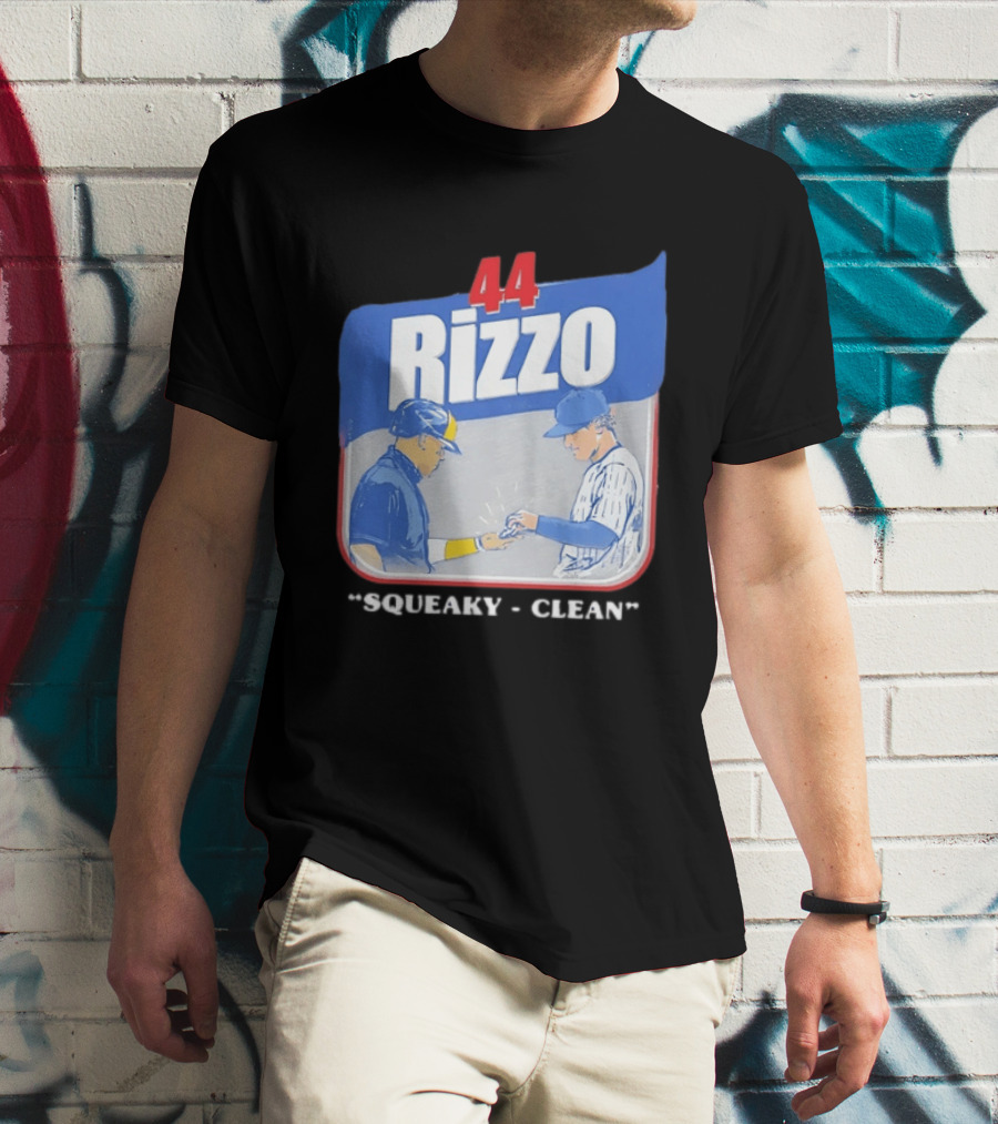 Anthony Rizzo 44 Squeaky Clean Baseball Exchange T-Shirt