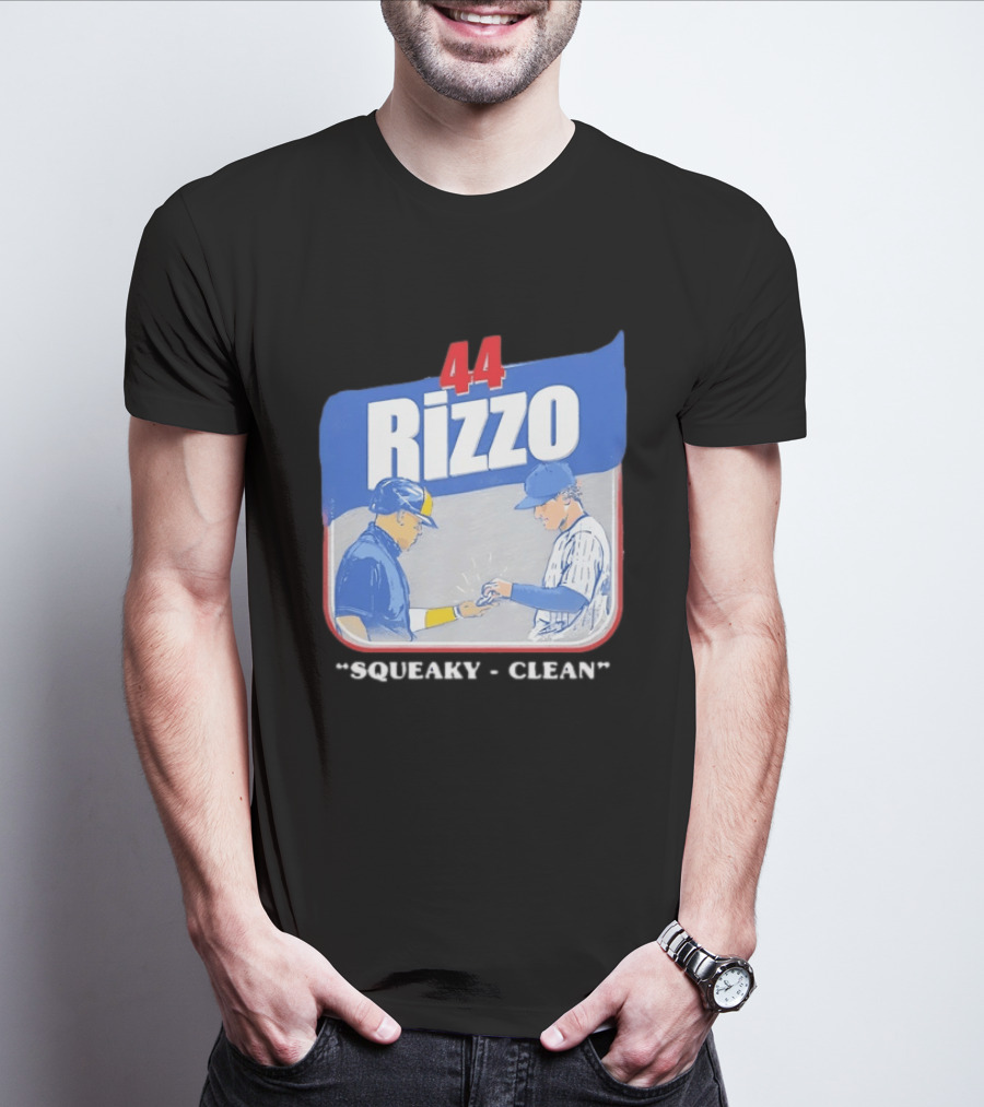 Anthony Rizzo 44 Squeaky Clean Baseball Exchange T-Shirt
