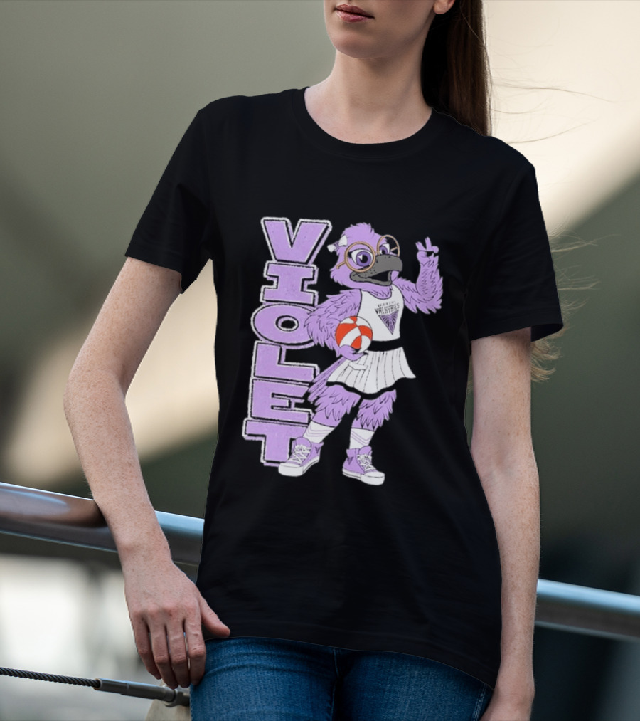 Golden State Valkyries Oaklandish Violet Mascot Basketball T-Shirt