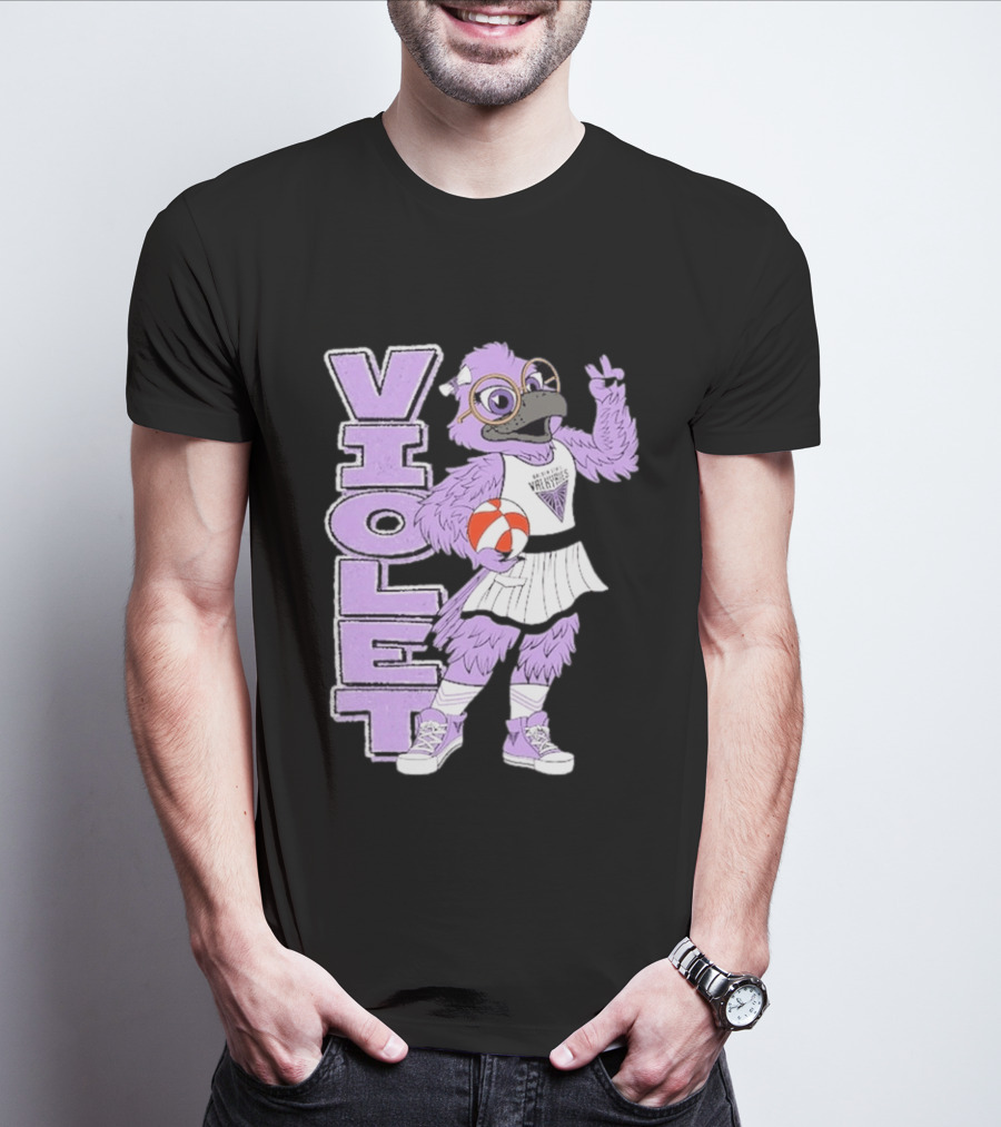 Golden State Valkyries Oaklandish Violet Mascot Basketball T-Shirt