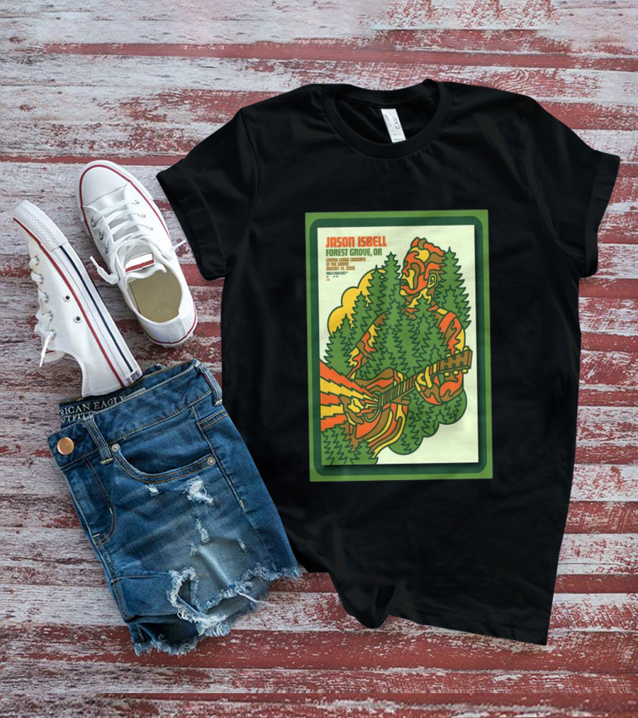 Jason Isbell Forest Grove OR Grand Lodge Concerts Aug 14 2026 T-Shirt